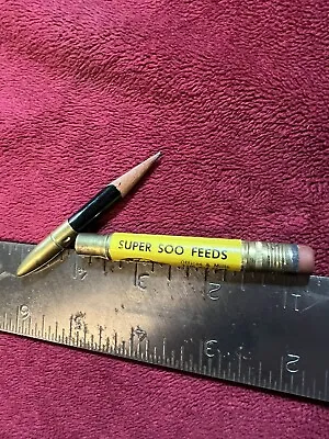 Vintage Advertising Bullet Pencil Super Soo Feeds In Iowa & South Dakota IA/SD • $9.95