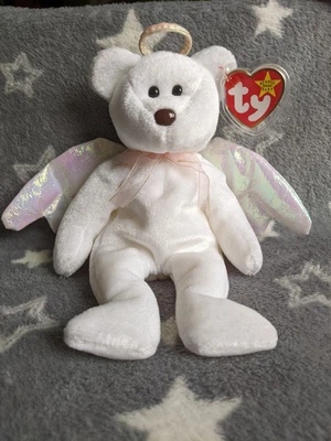 £40.50 • Buy Halo Ty Beanie Baby Rare Collectable White 1998 With Errors, Excellent Condition