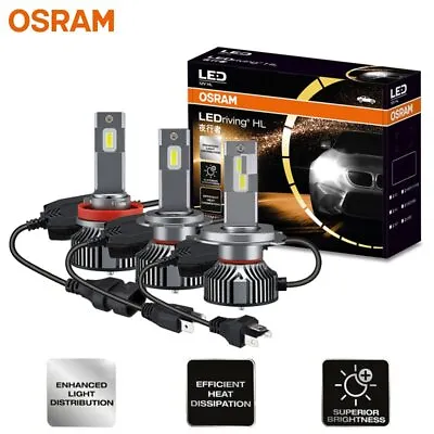 Osram LEDriving H1 H4 H7 H11 9012 HB3 HB4 LED Car Headlights 12V 45W 6000K White • $156.95