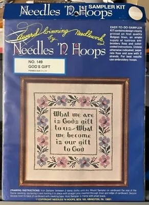 Vintage Needles 'N Hoops  God's Gift  Sampler Kit - No. 149 - New • $9.99