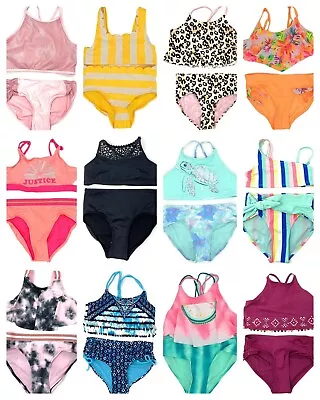 Justice Bikini Bathing Suits Swim Suits Sizes 7 8 10 12 14 16 16P 18 • $22