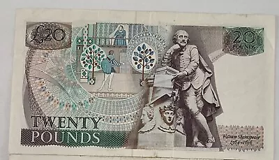 Bank Of England £20 Pounds Banknote Queen Elizabeth Ii G M Gill 26t 094681 • £24