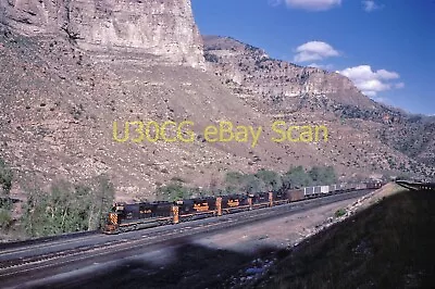 M Original Slide - D&RGW Rio Grande SD45 5325 Castle Gate UT 1969 • $4.99