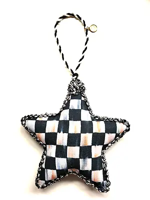 Mackenzie Childs Courtly Check Two Sided Star Ornament • $18