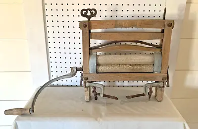 Antique Vintage Rustic Hand Machine Washing Wringer Top Only Farmhouse Primitive • $74.99