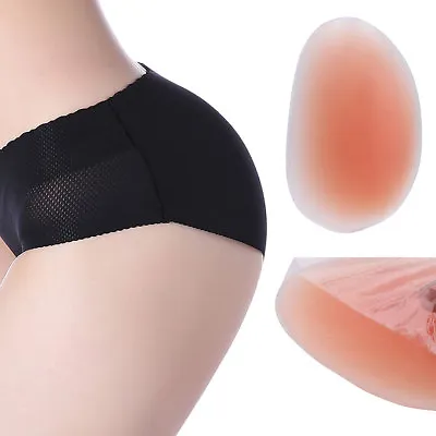 £11.99 • Buy Pair SILICONE BUTTOCKS PADS PADDED PANTS BUM HIP KNICKERS FAKE BUTT ENHANCER Mat