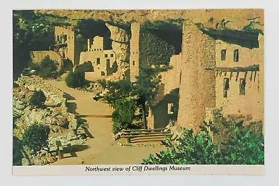 Northwest View Of Cliff Dwellings Museum Manitou Springs Colorado Postcard • $3.89