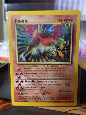 $60 • Buy Ho-oh - 7/64 - German - Neo Revelation - Unlimited Holo Rare - Pokemon - NM/LP