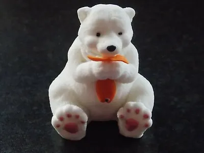 Edible Polar Bear With Fish Fondant Cake Topper • £10