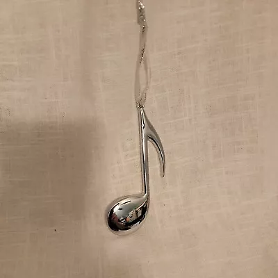 Stainless Silver Music Note Christmas Ornament Eighth Note • $10.99