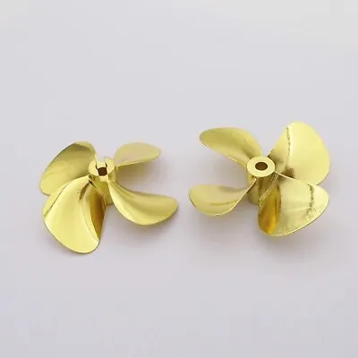 Gold Color Plate 4 Blades Propeller For Tug Boat And For RC Boat Model • $27.74