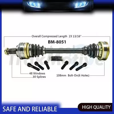 For BMW M3 3.2L RWD 1996-1999 BMW M3 3.0L RWD 1995 Rear Right CV Axle Shaft • $147.62