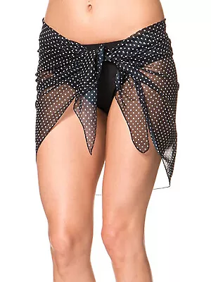 Naturana Black Polka Dot Side-Tie Sarong - BNWT • £4.99