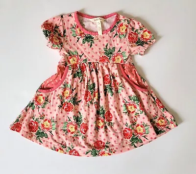 Matilda Jane 2 Brilliant Daydream Pretty In Pink Floral Knit Dress SR1-226 • $21.24