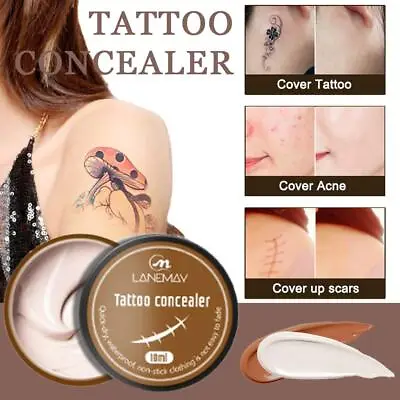 Tattoo Cover Up Makeup Skin Scar Birthmark Waterproof Concealer Primer Creams • $2.39