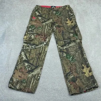 Mossy Oak Pants Mens Large 34x31 Brown Break Up Infinity Camo Hunting Outdoors • $28.95