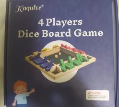 Kaqulec Shut The Box Dice Game 2-4 Player Family Wooden Board Table Math Game  • $20