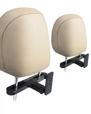 Twin Car Headrest Brackets For Portable DVD Player | Mounts | 7  9  10  Models • £19.99