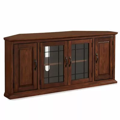 Leick Furniture Riley Holliday 60  TV Stand In Burnished Oak • $497.11