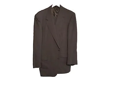 Oxxford Clothes Mens Wool Gray Striped Us 48l Suit  • $350