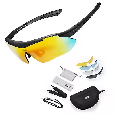 MERYONE Cycling Interchangeable Sunglasses MTB Bicycle Outdoor Sports Glasses AU • $18.03