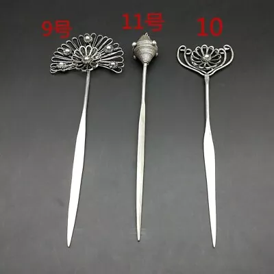 Classical Traditional Exotic Tribal Chinese Handmade Miao Silver Hairpin 1piece • $20