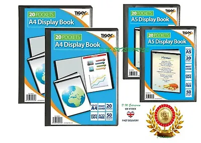 2 X Presentation Display Book Portfolio Folder In A4  Or  A5 • £5.99