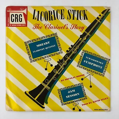 Douglas Moore David Allen Licorice Stick The Clarinet's Story 78 RPM 10  Vinyl • $14.99