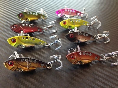 $19.95 • Buy 8x Vibes Blades Fishing Switchblade Blade VIBE VIB Metal Lures 42mm Bream Bass