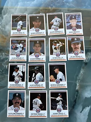 1989 Detroit Tigers Police Team Set Of 14 Cards Michigan State Police Set • $0.99