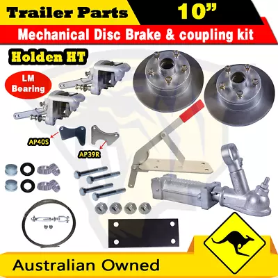 $360 • Buy 10  Galvanised 5 Stud Holden HT Boat Trailer Mech Disc Brake Coupling Kit - LM