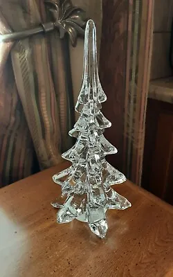 $49.99 • Buy Vintage Lefton Lead Crystal Clear Glass Figurine Christmas Tree