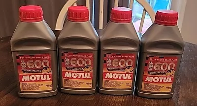 Lot Of 4 Motul RBF 600 DOT4 Fully Synthetic Racing Brake Fluid 500mL  • $74.99