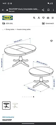 Ikea Dinning Table For 4 Or 6 People. It Is Extendable And Brand New. • £240