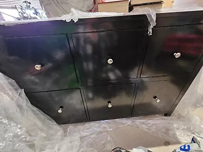 Black Chest Of Drawers Hemnes IKEA Style • £70