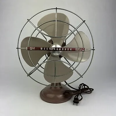 Vintage Westinghouse Table Fan 10-LD2 Fan 10  Working - SEE VIDEO • $130