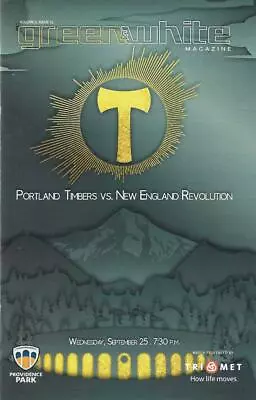 Portland Timbers 'Green & White' MLS Soccer/Football Program Volume 8 Issue 16 • $6.99