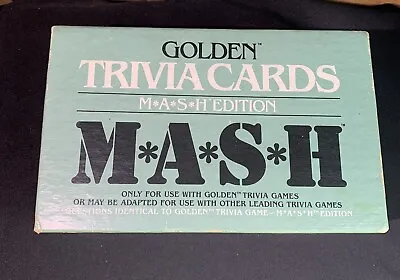 Vintage Golden MASH TV Trivia Game Cards 1984 92 Cards In Original Box • $14.95