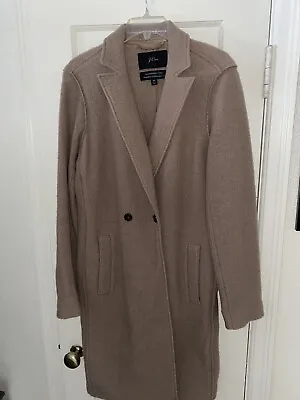 J Crew Daphne Italian Boiled Wool Topcoat Hthr Camel Womens Size 8T Excellent!! • $79.99