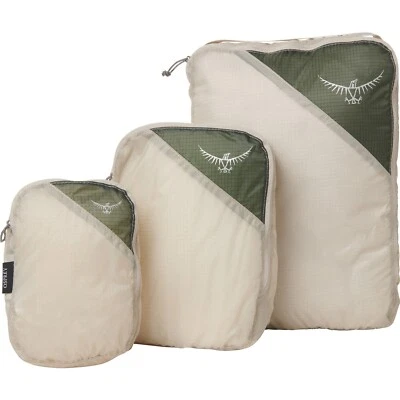 $24.99 • Buy OSPREY Ultralight Packing Cube Set 3-piece Lunar Grey Luggage Backpack New NWT