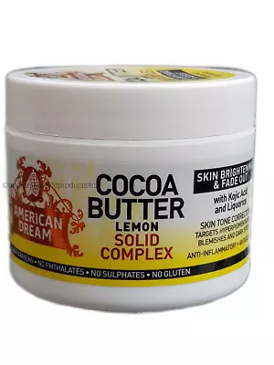 AMERICAN DREAM Lemon Cocoa Butter Cream For Skin Brightening - 56g • £5.49