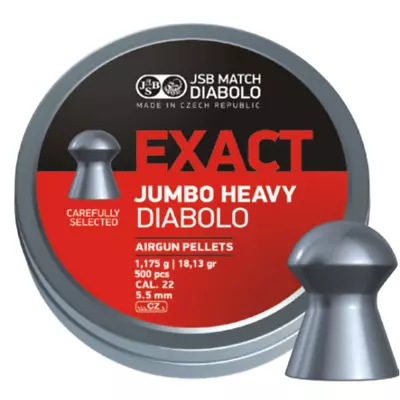 JSB Jumbo Exact Heavy .22 Air Rifle Pellets X500 • £22.99