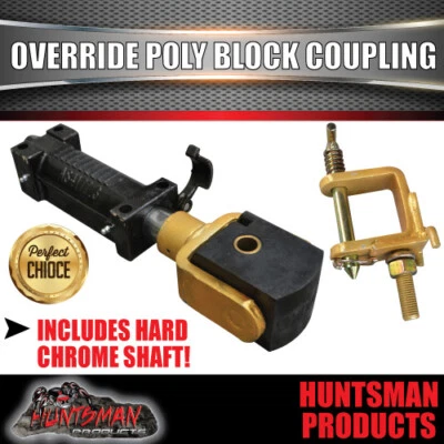 $170 • Buy Off Road Override Poly Block Trailer Coupling Hitch. 2000kg Caravan Camper