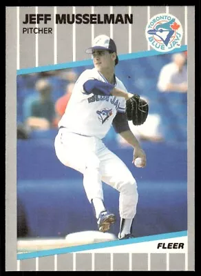 1989 Fleer Baseball Card Jeff Musselman Toronto Blue Jays #243 • $1.65