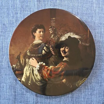 H & R Johnson Round Tile Trivet From ENGLAND Classical Painting Rembrandt  • $9.99