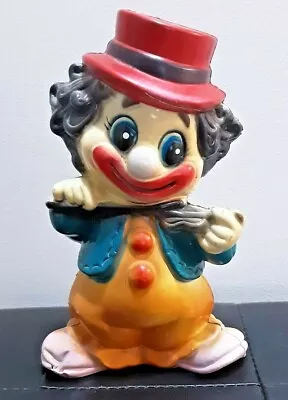 Vintage Retro Kitsch Plastic Clown Money Box Coin Bank • $20