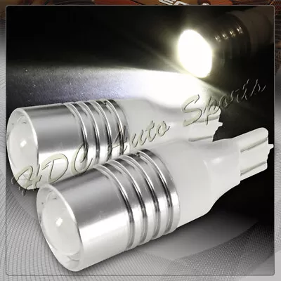 2x Universal Cree T15 Wedge White LED Q5 Projector Reverse Back Up Light Bulbs • $17.99