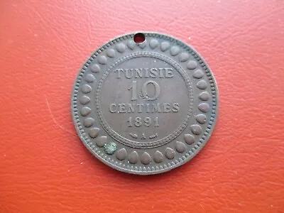 Tunisia - 1891 - 10 Centimes                               (ref  2667) • £0.99