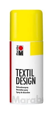 Neon Yellow Marabu Textile Spray Paint Textil Fabric Spray Paint 150ml • £8.99
