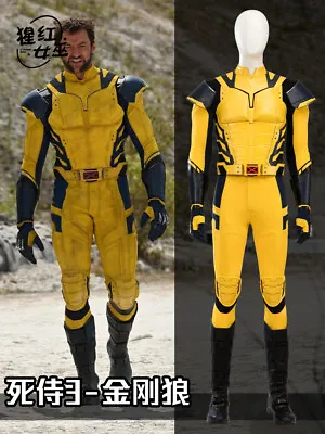 X-Men Deadpool 3 Wolverine Cosplay Custume Bodysuit Shoes Armor Full Set Uniform • $397.80
